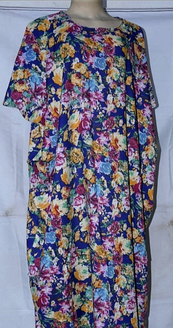 Long Flowered Viscose Free Dress