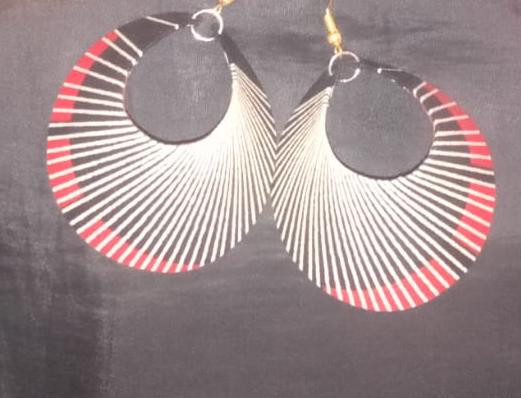 Traditional Circular Plastic Earrings