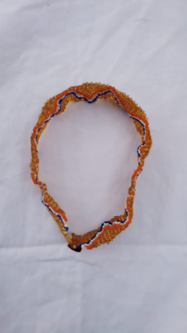 Orange Beaded Choker