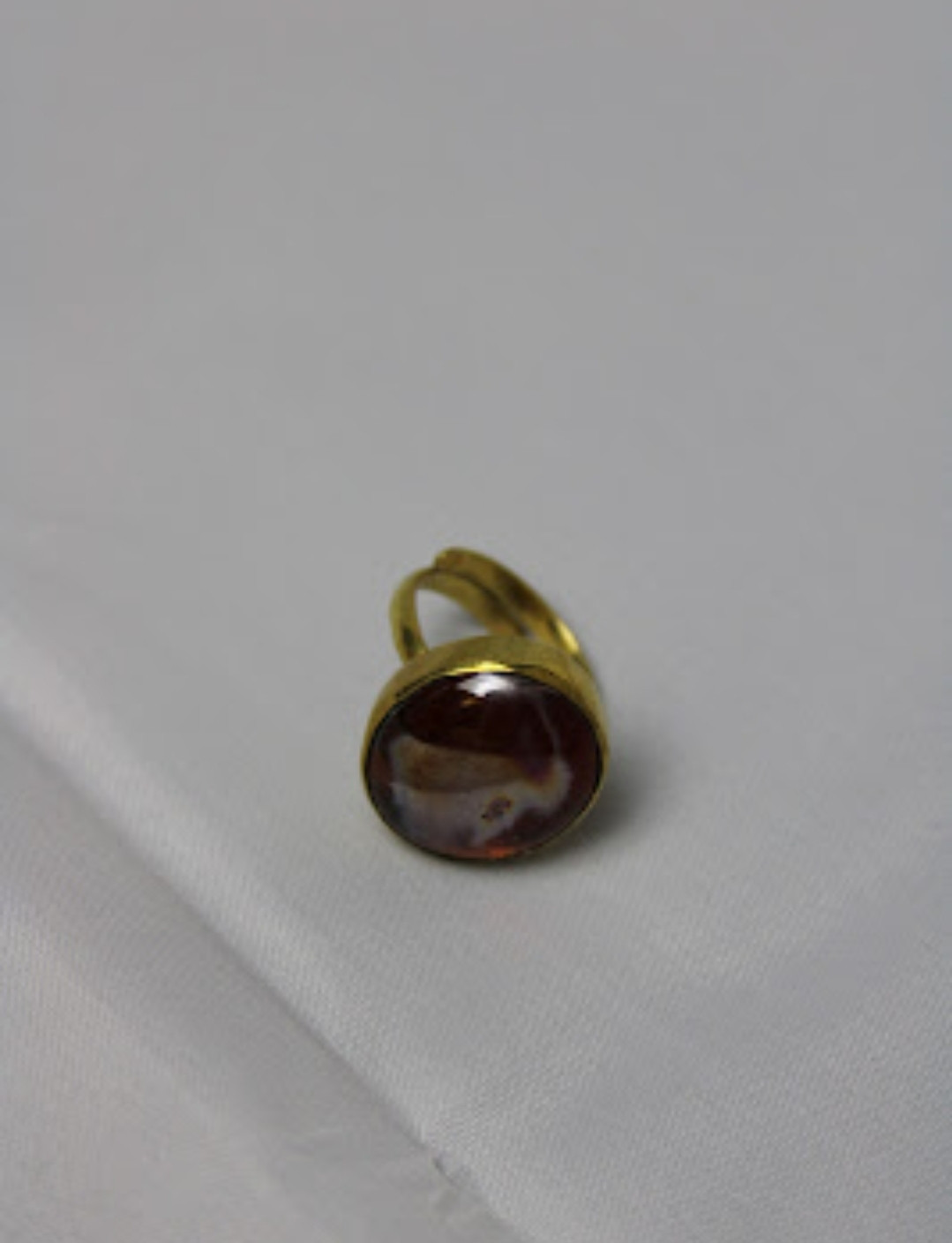 Glass Glossy Pink Ring