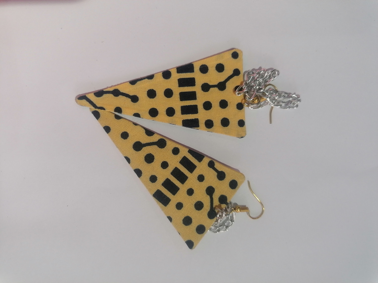 Triangle Ankara Earrings