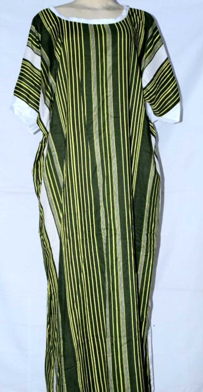 Long Yellow lined  viscose free dress