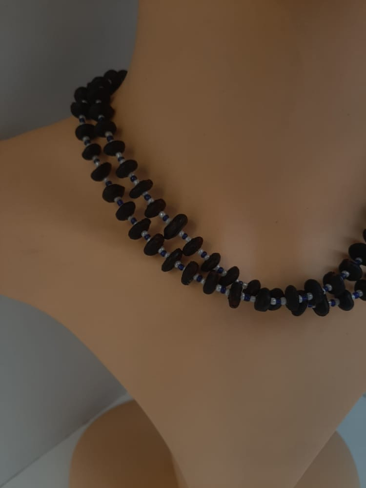 Black Bead Necklace