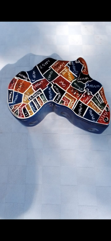 Africa Shaped Jewellery Holder