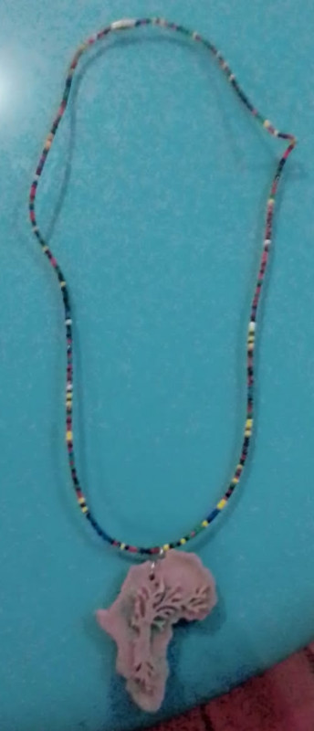 Dark Brown African Shaped Necklaces