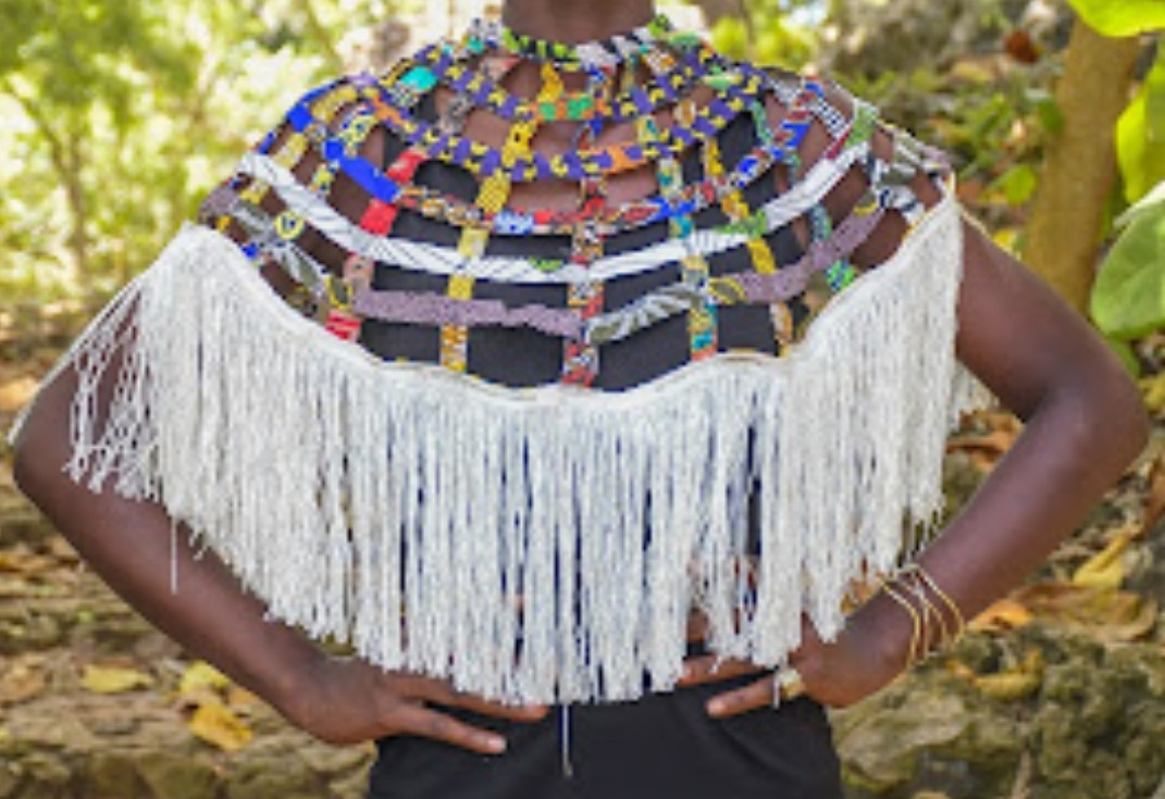 Woven Stitched Cover Up