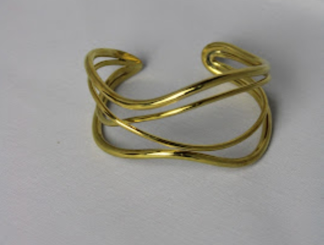 Spiral Brass Bracelet