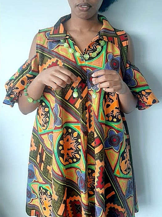 African print cheap free dresses