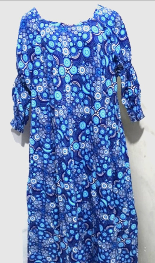 Blue  Kente Free Dress
