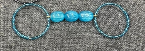 Blue Tripple Amber Bracelet
