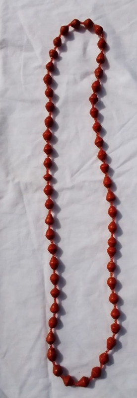 Red Paper Necklace