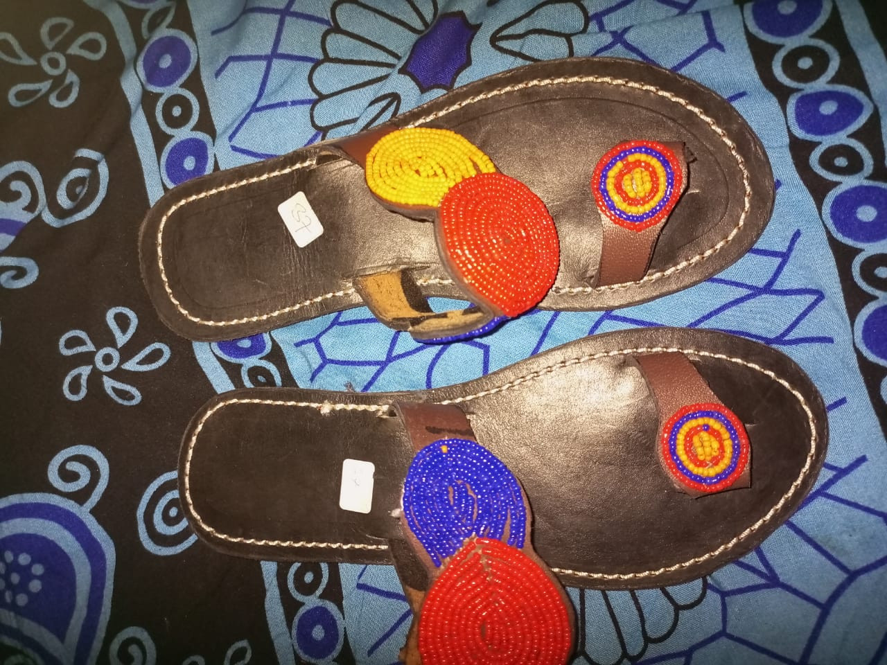 African  Beaded Sandals