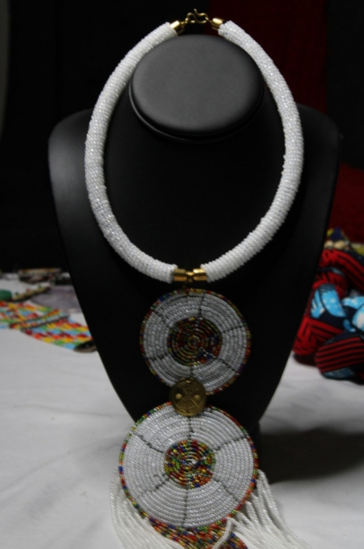 Long Round Beaded Necklace