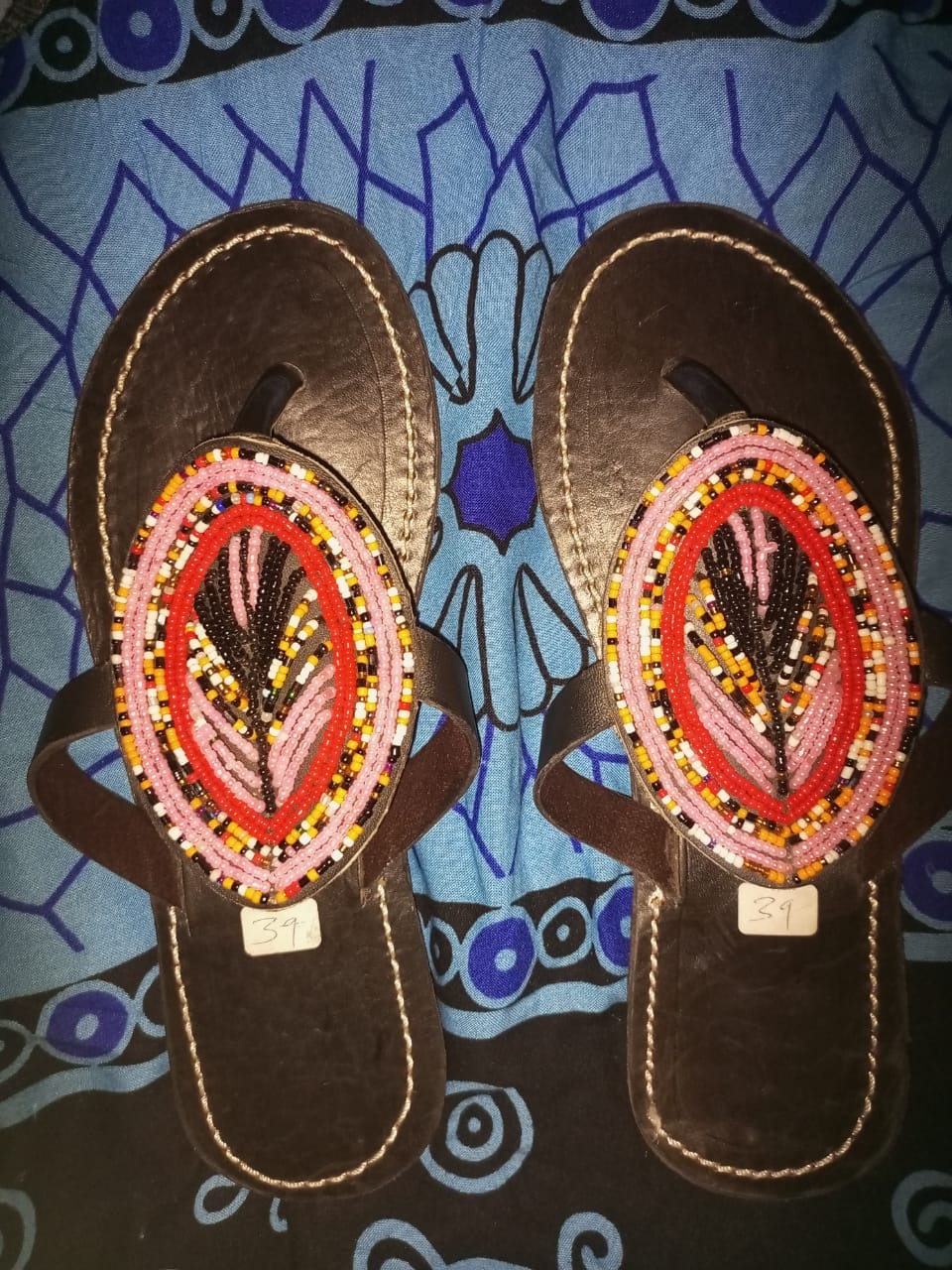 Ladies on sale beaded sandals