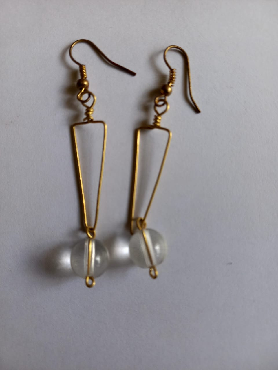 Clear Glass Earrings