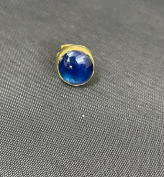 Glass Glossy Blue Ring