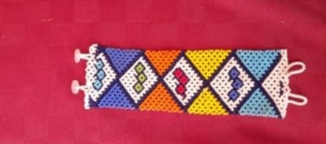 Tennis Pattern Beaded Bracelet