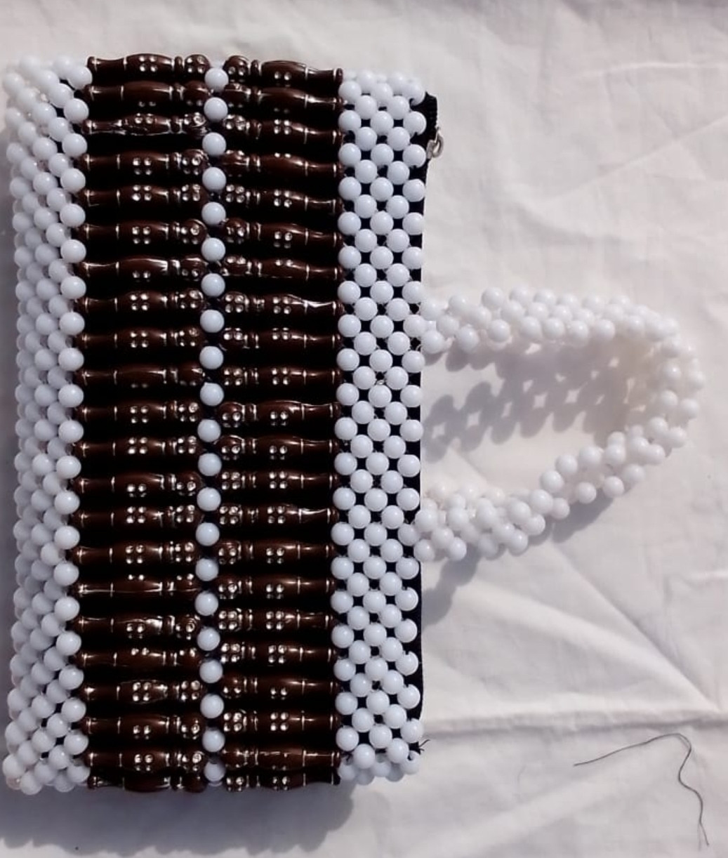 White  & Brown Wallet