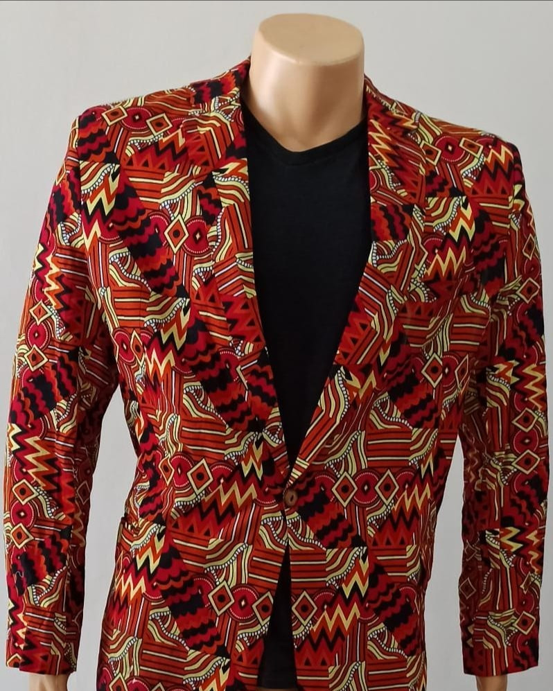 Tribal print 2024 jacket mens