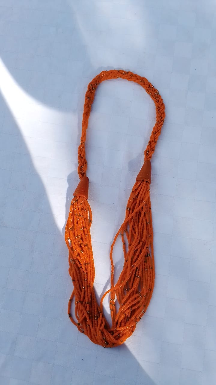 Orange Maasai Necklace