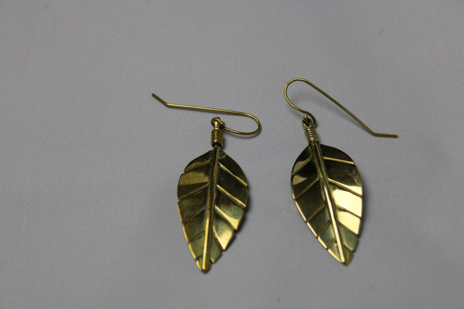 Brass  Flower  Earrings