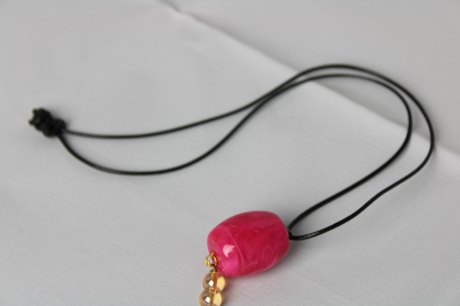 Pink Pearl Fall Necklace