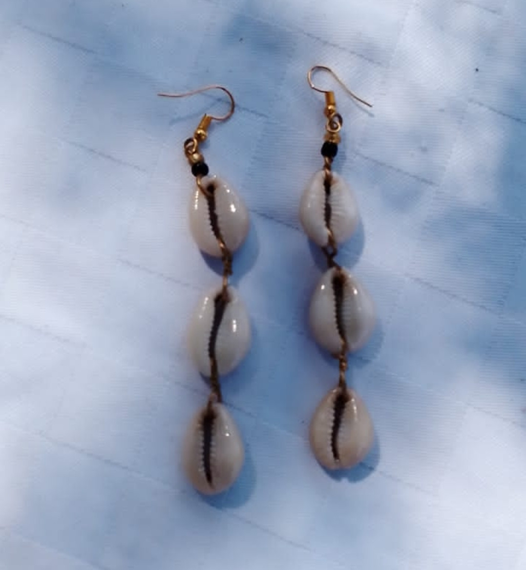 Three Shell Earrings
