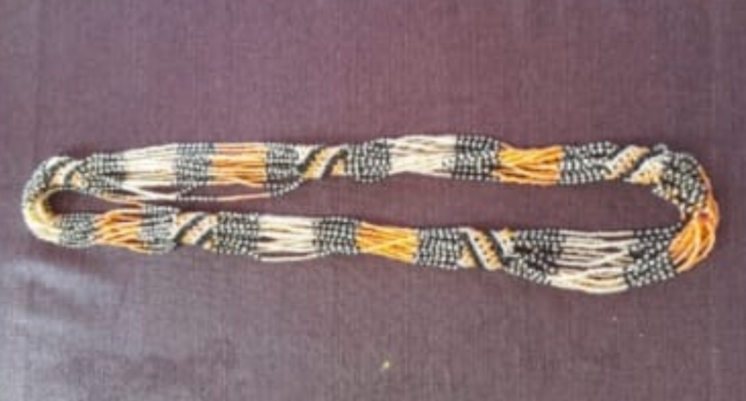 Cream Yellow Bulky Beaded Necklace