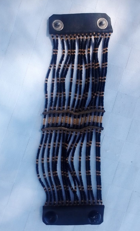 Stripped Beaded Bracelet