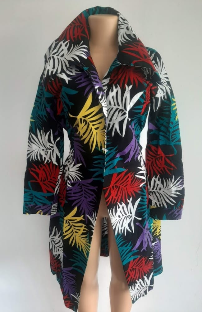 Big Collared Ankara Kimono