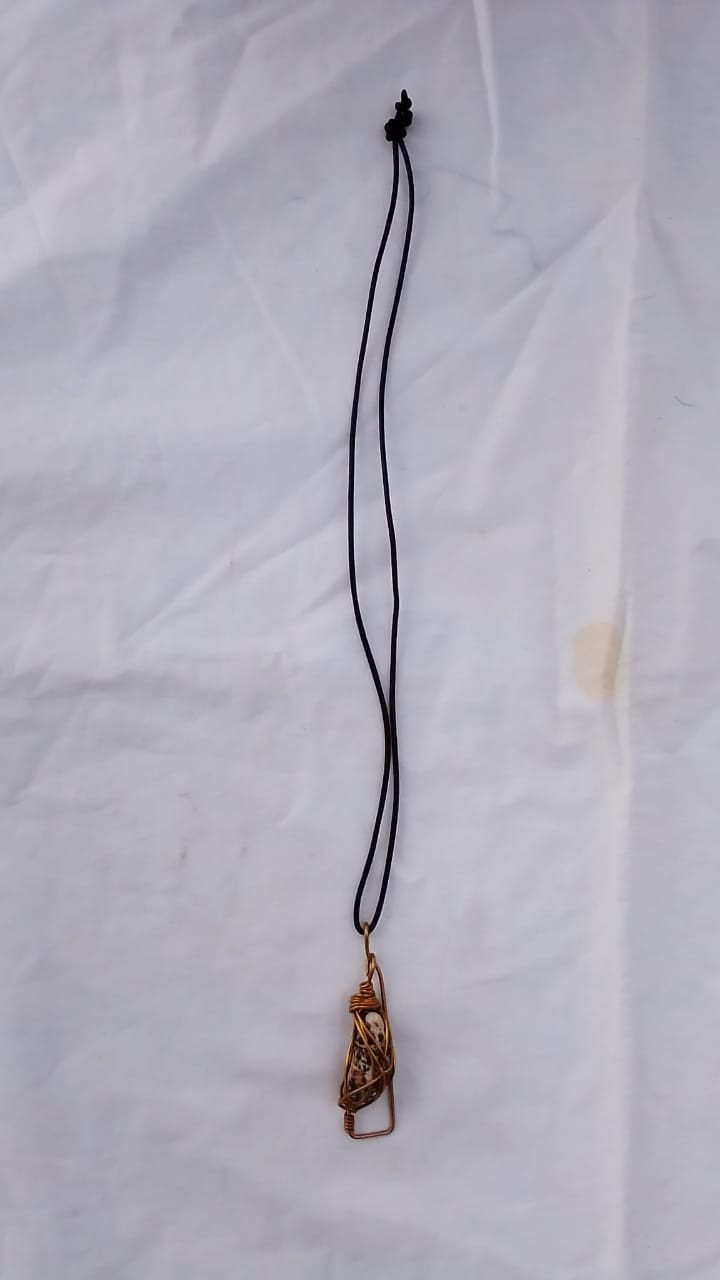 Shell & Brass Pendant