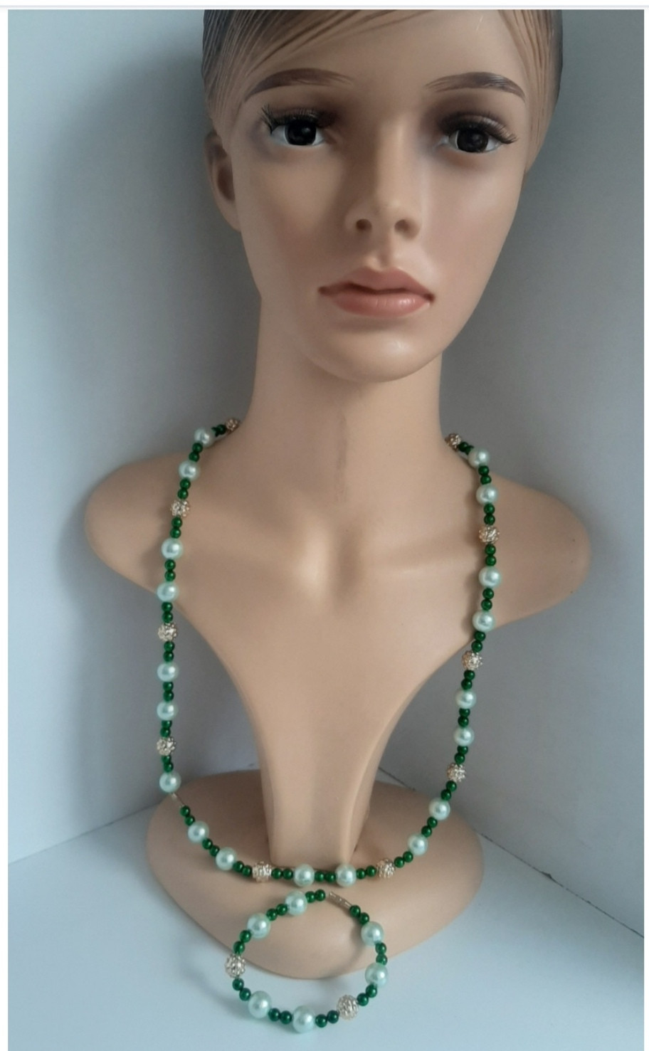 Green Gold  Necklace Set