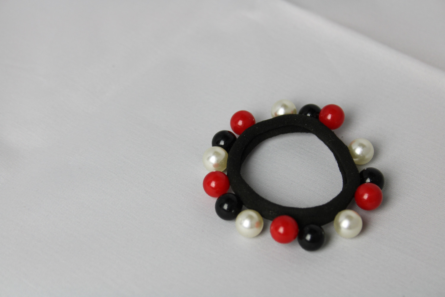 Black Beaded Bracelet