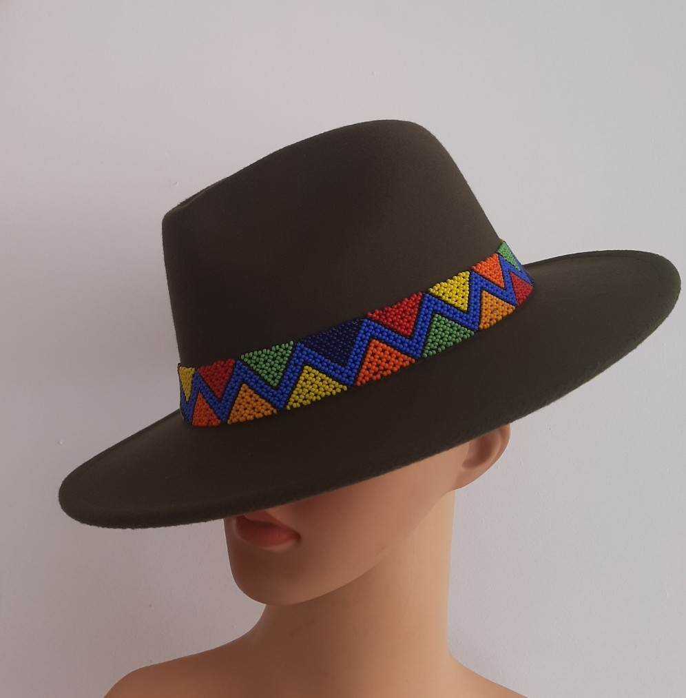 multi colored fedora